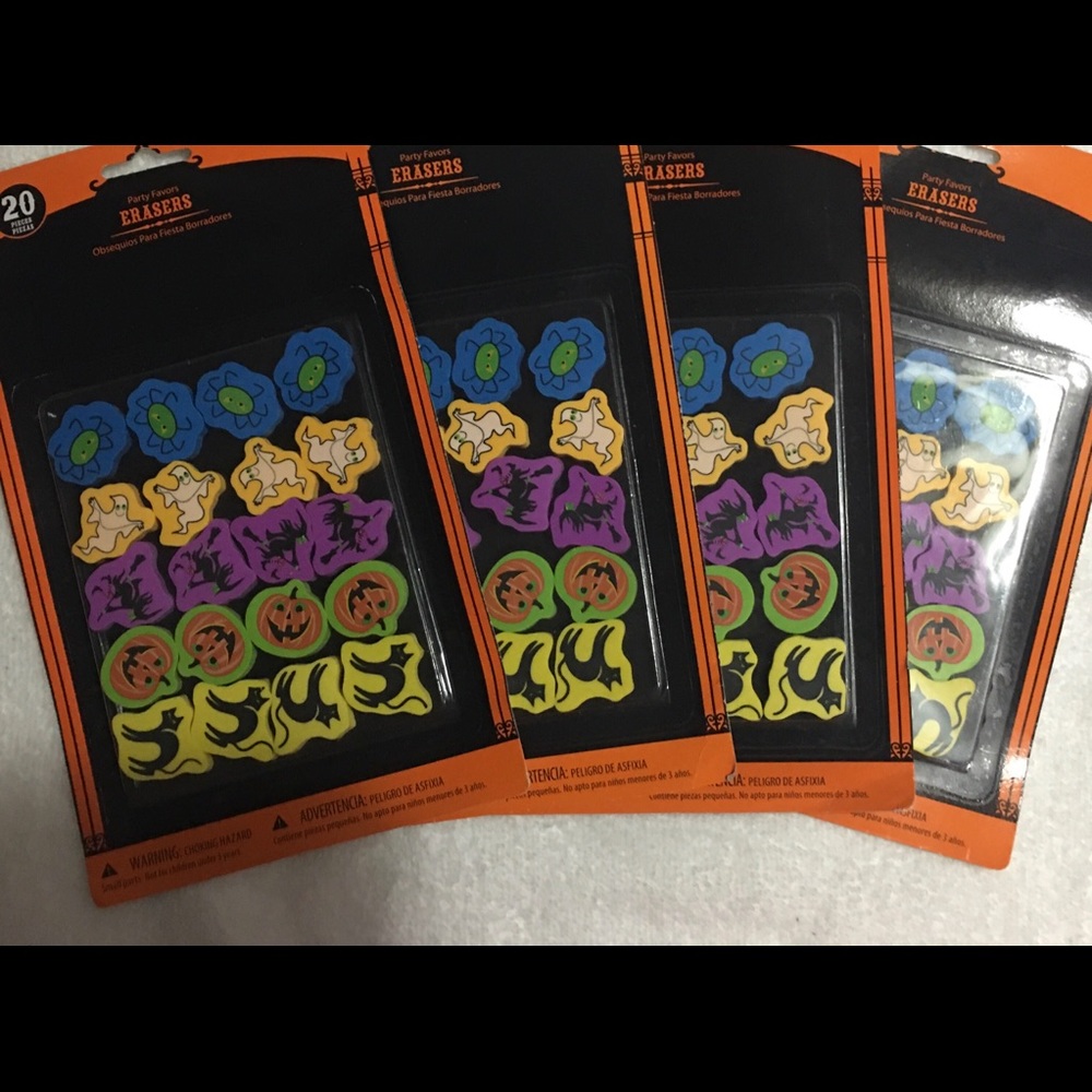 NWT 80 Halloween fun erasers 🎃